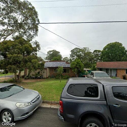 Google street view for 2 Albany Street, Busby 2168, NSW