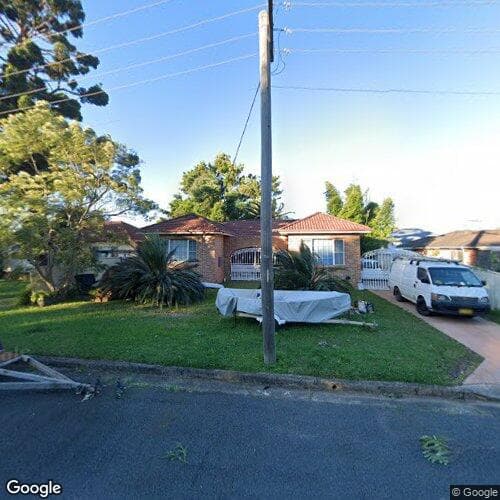 Google street view for 21 Adams Parade, Woonona 2517, NSW