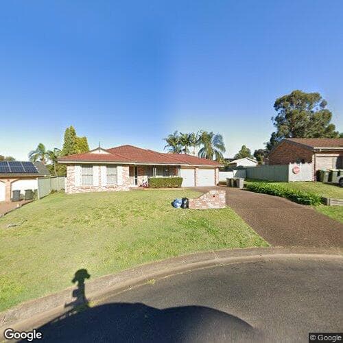 Google street view for 8 Alana Close, Cameron Park 2285, NSW